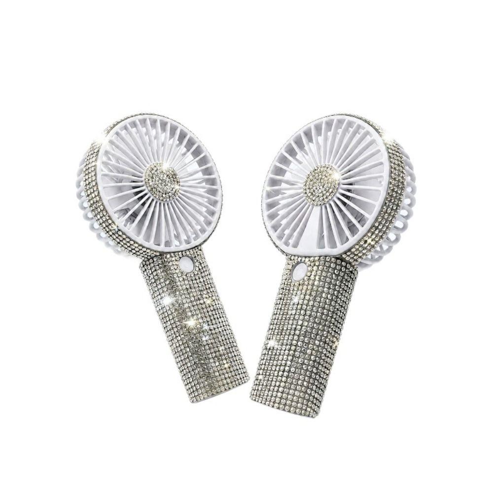Sparkling Imitation Mini Portable Fan Cute Design Personal Fan Portable Use