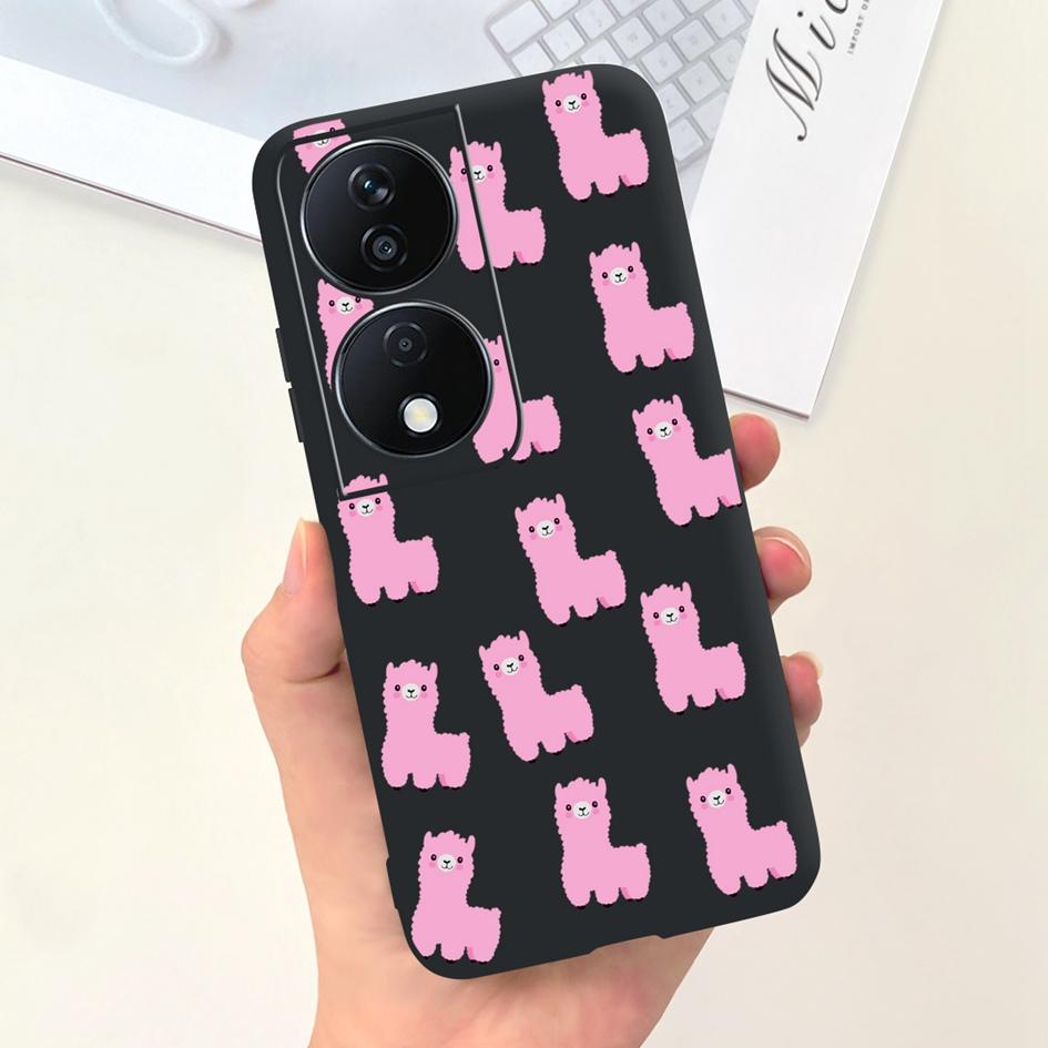 For Honor X7b Case CLK-LX1 CLK-LX2 CLK-LX3 Protective Cover Cute Astronaut Daisy Soft Silicone Funda For HonorX7b X 7B 5G Bumper