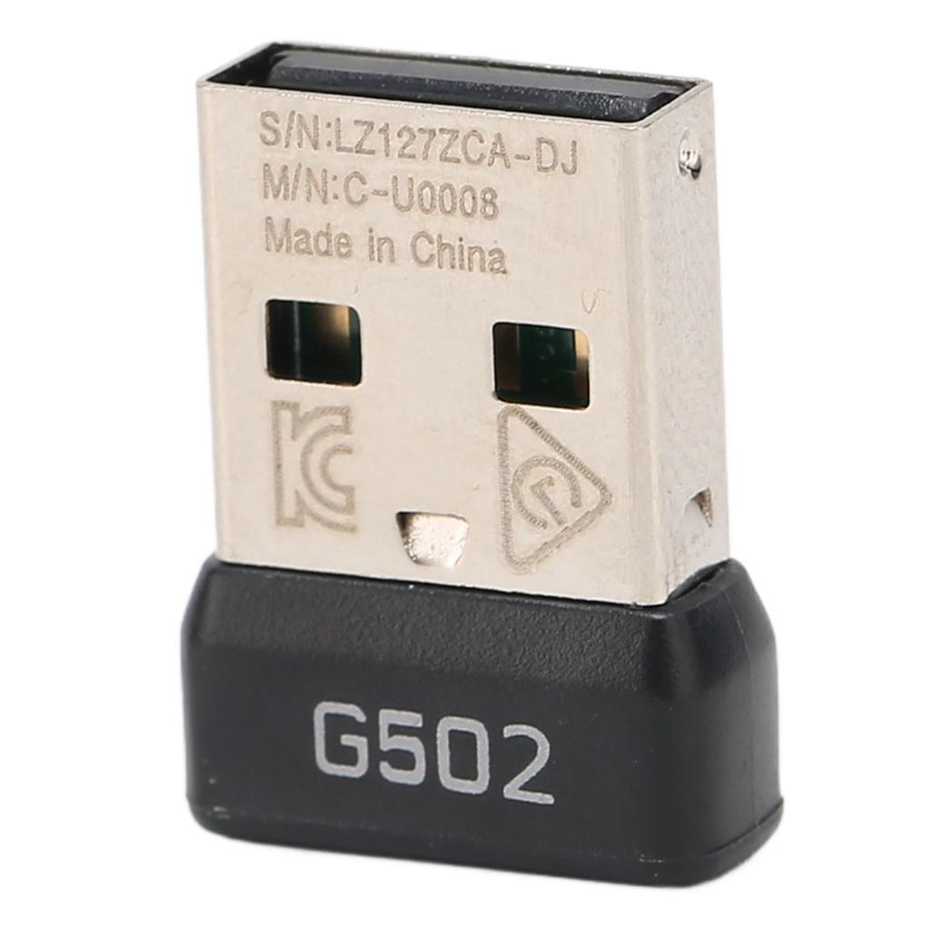 USB Receiver 2.4GHz Wireless Stable Signal Small Portable ABS Metal Mouse Adapter for G502 Mouse