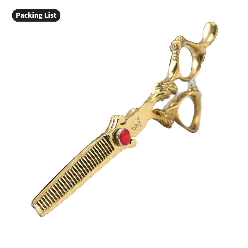 Sangelar 6 дюймовые золотые ножницы для волос высшего качества с ручкой в виде дракона, профессиональные красивые и модные инструменты для стрижки волос для дома и салона