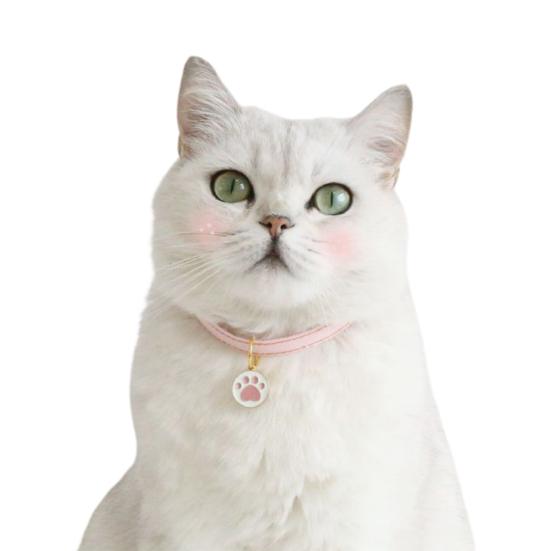 Ошейник для щенка, милый кулон в виде кости лапы, регулируемая пряжка, ожерелье для кошек и собак, декоративный ошейник