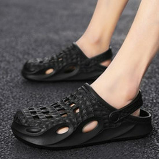 Мужские сетчатые дышащие повседневные туфли - мягкая подошва, дизайн носка, ленивое вождение, большие размеры, модель 7923.