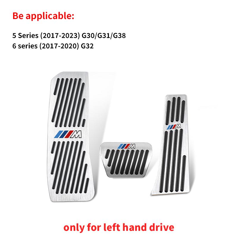 BAGI7 2026 Car Sticker 2Pcs Car Logo Door Pedal Cover Alloy Door Pedal Cap Accessories For BMW E46 E90 E60 F30 F10 E39 E36 F20 E87 E90