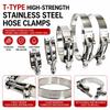 Stainless Steel T-Bolt Clamp Universal Hose Coupler Reliable Hose Clamps