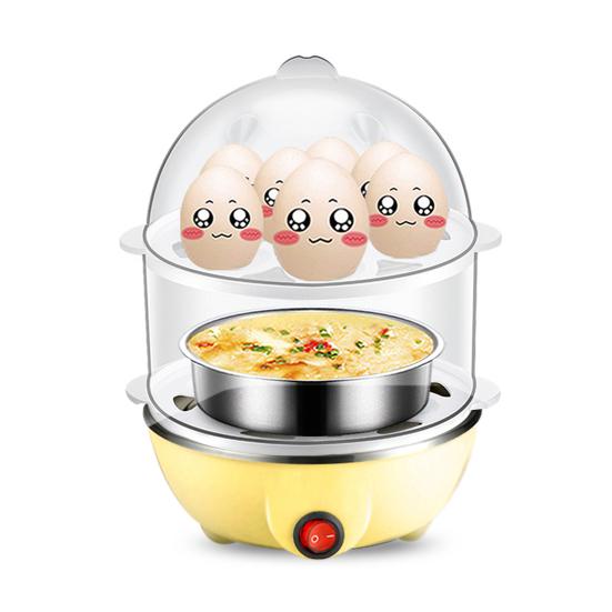 Автоматическая яйцеварка, яйцеварка большой емкости, одно-/двухслойная, 350 Вт, многофункциональная машина для приготовления вареных яиц на пару с заварным кремом