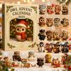 Owl Advent Calendar 2025 24 Days Acrylic Owl Pendants Christmas Countdown Calendar Animal Themed Xmas Tree Hanging Decoration Set