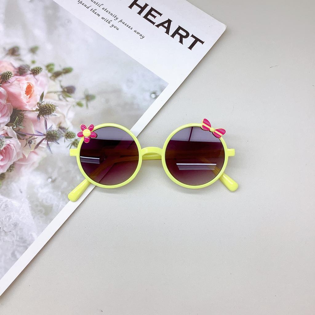 Детские солнцезащитные очки Защита от солнца Защита от ультрафиолета Милые цветочные солнцезащитные очки для девочек Солнцезащитные очки для мальчиков