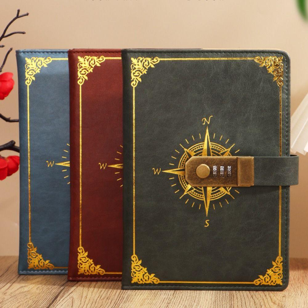 Канцелярские товары Пароль Блокнот Дневник Книга Путешественников Журнал Утолщенный Блокнот А5 с Замком Письмо