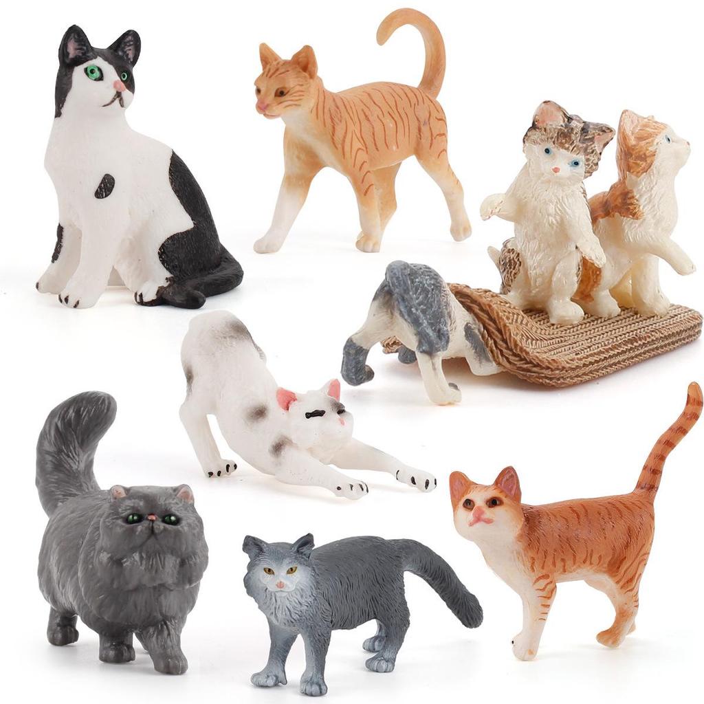 Детский набор игрушек «Черно-белый котенок» — китайские сельские украшения в виде кошечки