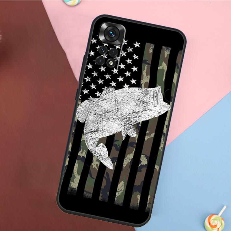 Чехол для рыбалки на басса для Xiaomi Redmi Note 14 13 12 9 10 11 Pro 9S 10S 11S 12S Redmi 14C 10C 12C 13C
