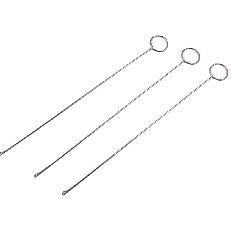 1Pcs Stainless Steel Sewing Loop Turner Hook Turning Fabric Tubes Strap Tool