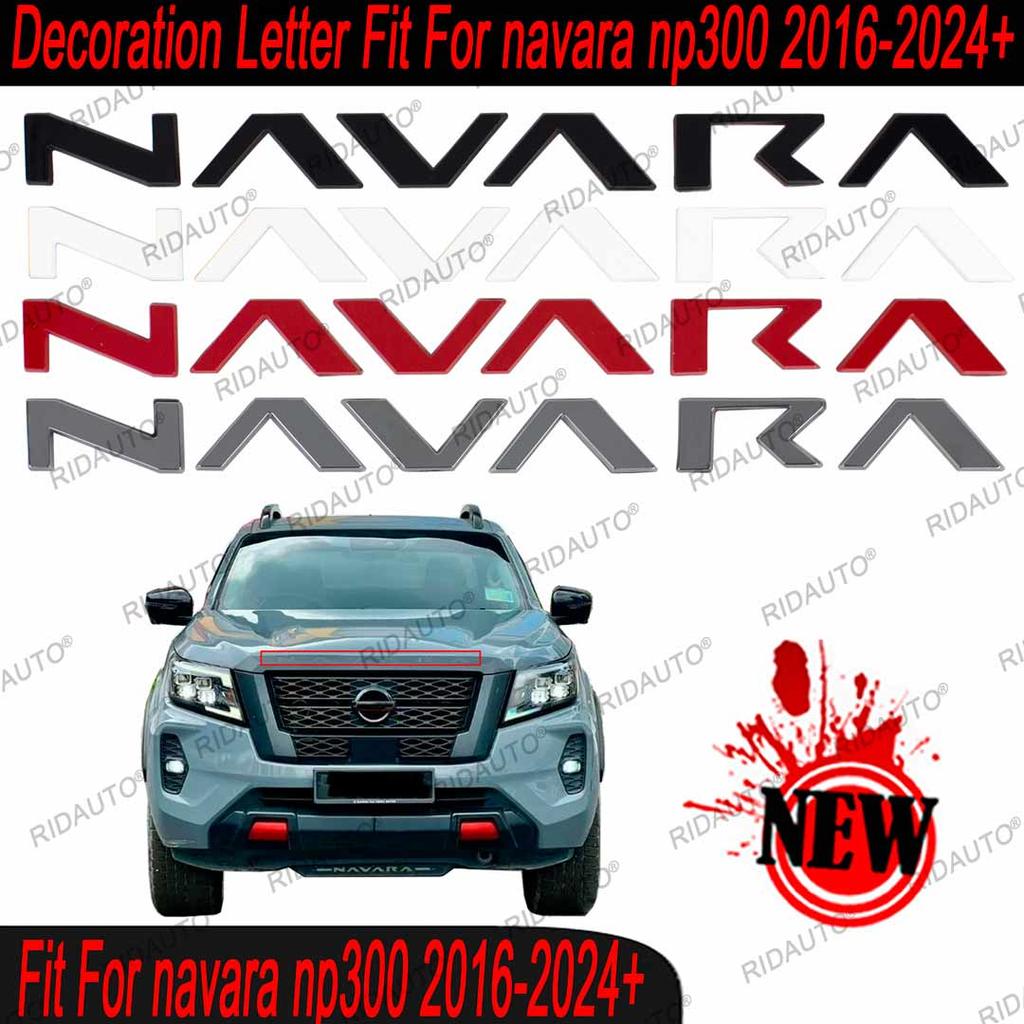3D ABS Car Letter Front Hood Logo Sticker Tail Door Bumper Badge Auto Rear Trunk Emblem Accessories Fit For NISSAN NAVARA NP300