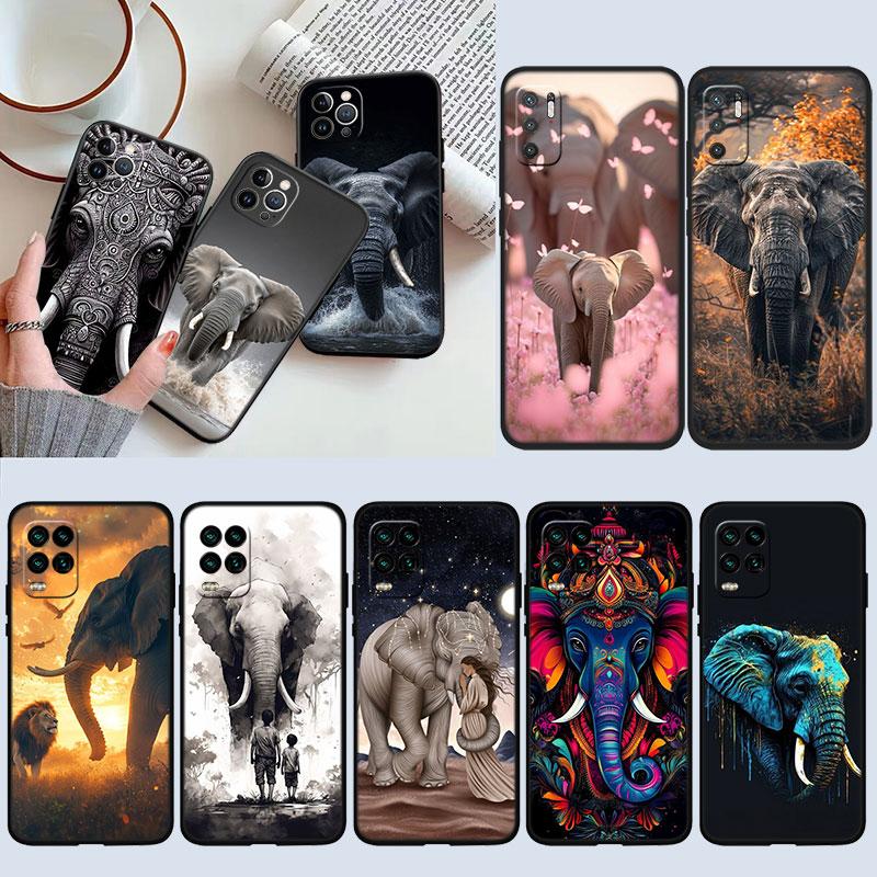 IK4 Animal Elephant Phone Case for Samsung Galaxy A11 A12 A13 A15 A52S A53 A55 A56 A70 A71 A72 A73 F06 F16 F56 S10 Plus S10e