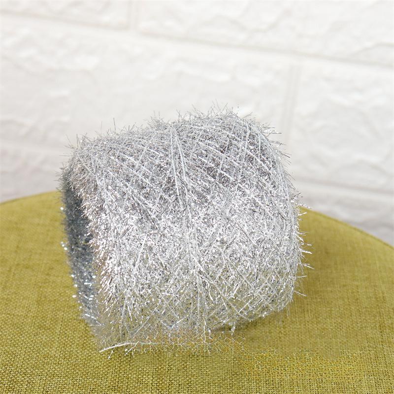 50 г/рулон пряжа для вязания своими руками блестящие декоративные аксессуары стеклянная пряжа швейные принадлежности для свитера шапки шарфа перчаток