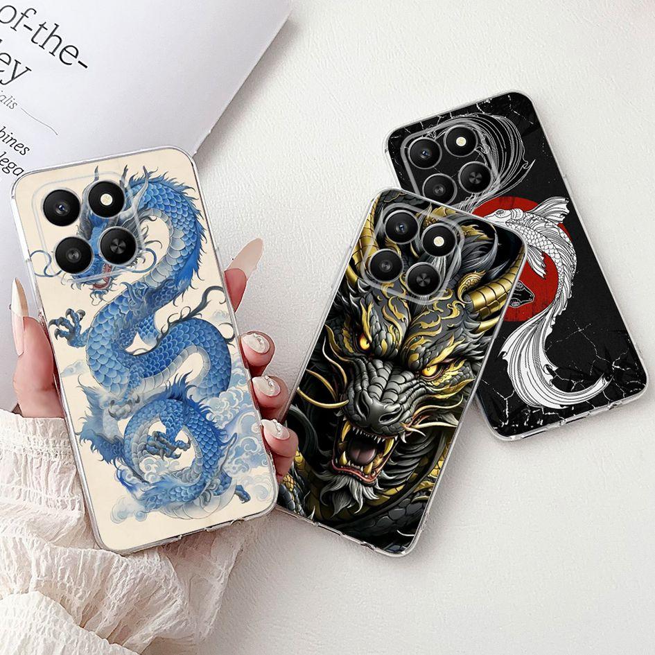 For Honor 400 Smart 2025 Case Fashion Bamboo Flower Soft Silicone Clear Bumper Protective Cover For Honor 400 Lite ABR-NX1 Funda