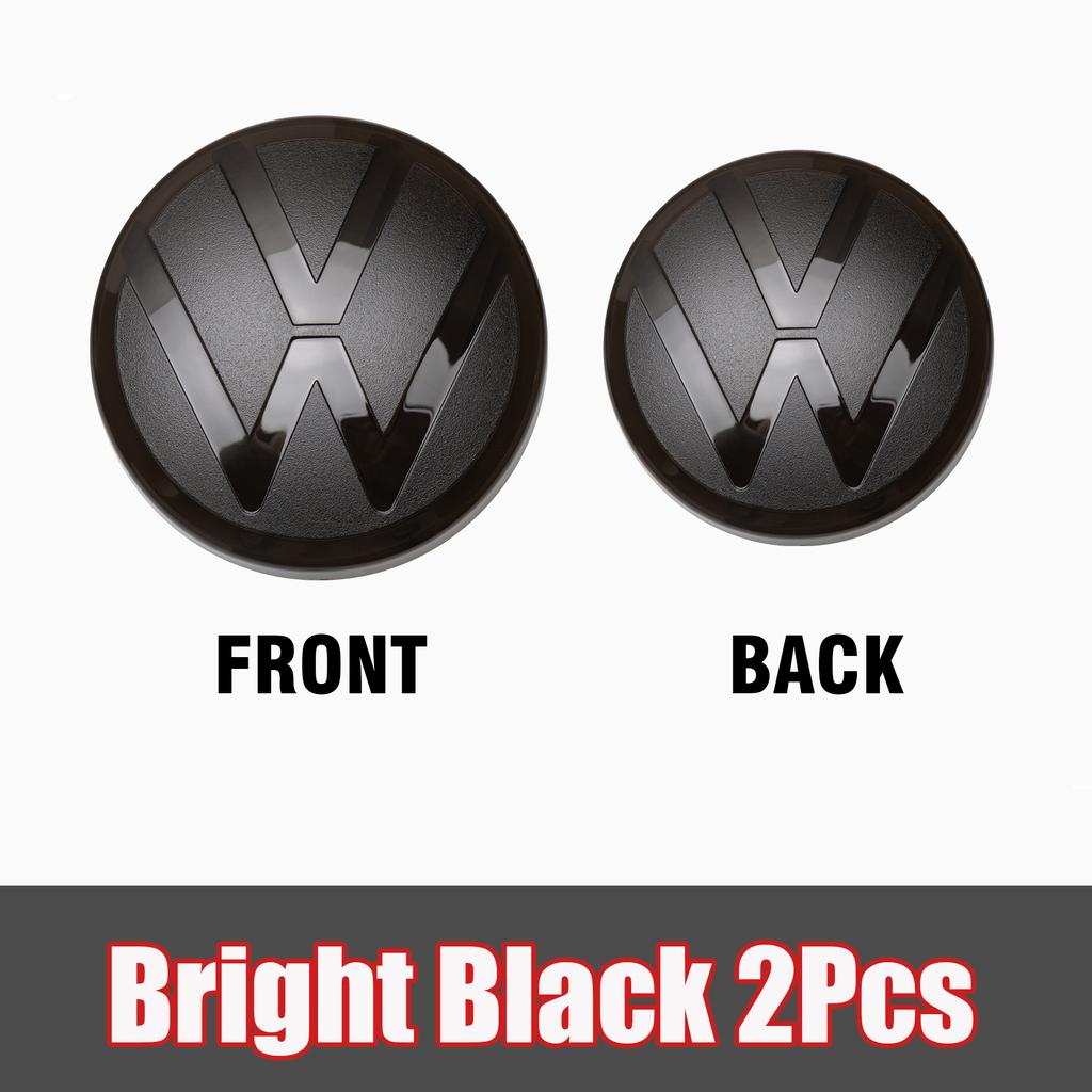 1/2Pcs Car Front Bonnet Grill Rear Trunk Emblem Logo Cover For Volkswagen Golf 7 mk7 6 mk6 7.5 8 mk8 Variant VW Polo 2013-2023