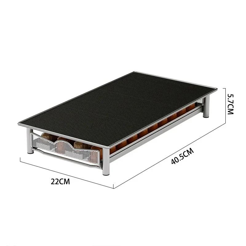 Практичный выдвижной ящик для кофейных капсул, держатель для кофейных капсул, органайзер для 40 капсул, полки для хранения, аксессуары для домашней кофеварки