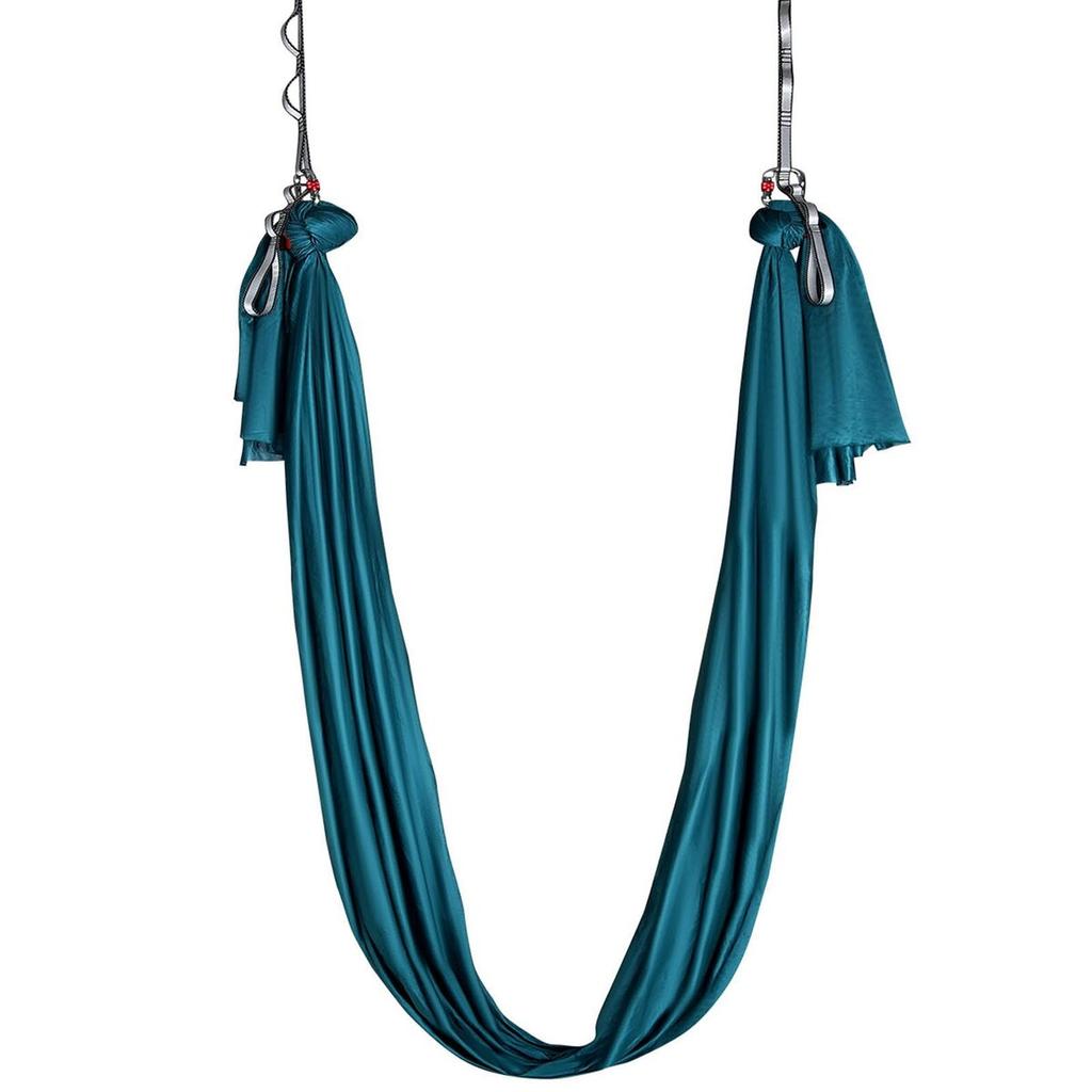 Aerial Yoga Hammock & Swing, 5.5 Yards, Aerial Yoga Starter Kit with 100gsm Nylon Fabric, Full Rigging Hardware & Easy Set-up Guide, Antigravity