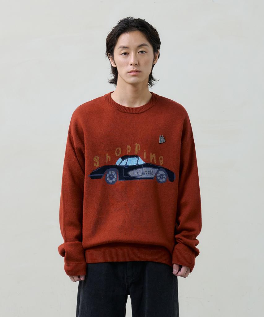 KNOUUN Shopping Car Knit (Red)