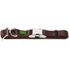 Dog Collar - Hunter - Vario Basic Alu Strong - Brown - Size S - Durable Nylon