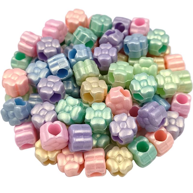 50-200 шт. изготовление ювелирных изделий сердце цветок звезда макарон матовый DIY для бусин