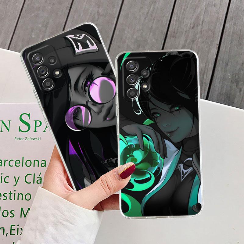 Горячая игра Неон Valorant Killjoy Чехол для телефона для Samsung Galaxy A56 A57 A37 A55 A54 A36 A35 A26 A25 A16 A17 A07 A52 A34 A21s
