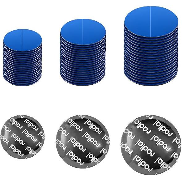 90PCS Tire Repair Patch, 32mm 42mm 58mm Natural Rubber Tyre Puncture Repair Patch Kit, Automotive Round Tubeless Patches Fast Repair Tool for Car