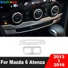 Для Mazda 6 M6 Atenza 2013-2016 Матовая Накладка на Центральную Консоль Панель Салонные Аксессуары Накладка на Вентиляционное Отверстие Заднего Кондиционера