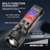 LED Flashlight Portable Flashlight Rechargeable Work Light Camping Bag Light Dual Light Source Lighting Lantern Outdoor Torch