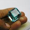 Real CERTIFIED Blue Cube Cut Sapphire 103.25 Ct Lab-Created Loose Gemstone M-1019-Ra