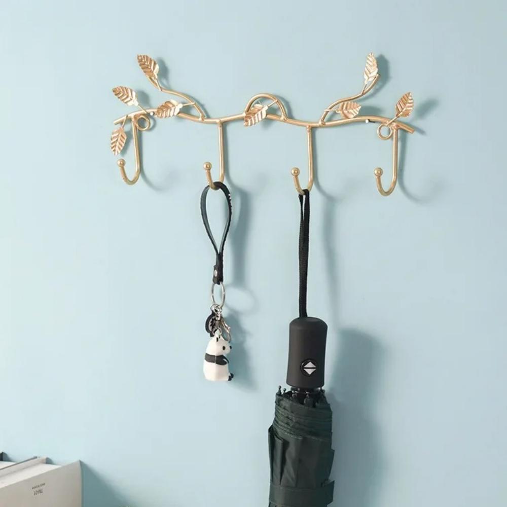 Креативная вешалка для ключей и крючок для одежды - настенное украшение. Легкий роскошный железный крючок для одежды у входа, элегантная вешалка для входа.