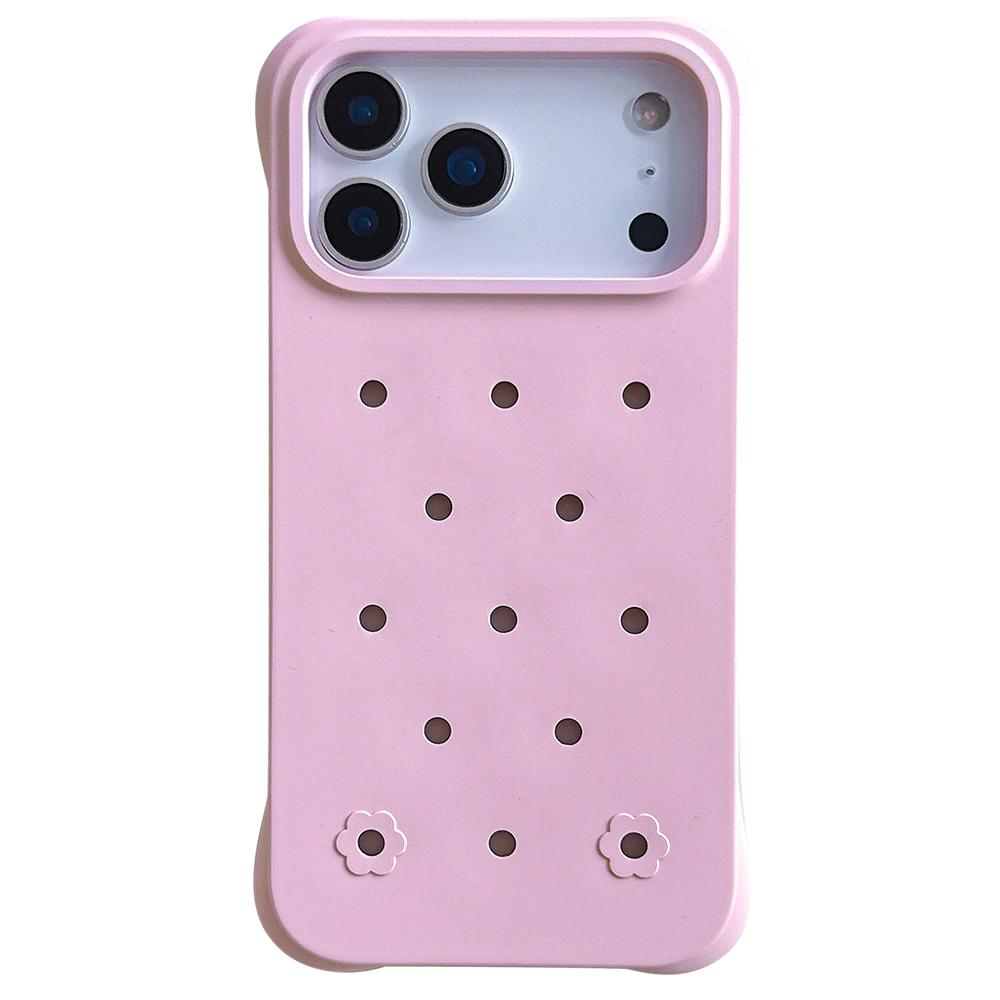 For iPhone 17 Pro Case with Multi Holes Four Corners Shockproof Silicone + PC Phone Back Cover