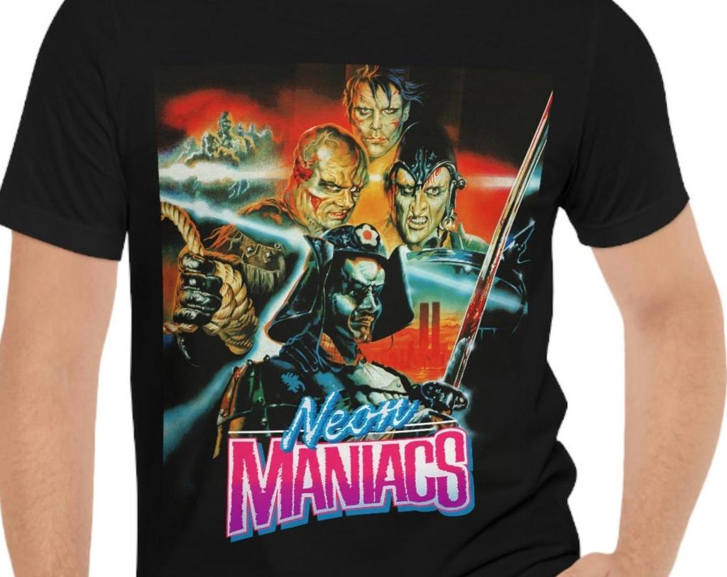Футболка Neon Maniacs Черная с коротким рукавом Кинофутболка