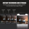 WiFi 1080P 3-Camera Car DVR, In-Car 3-Channel HD Dashcam Video Recorder