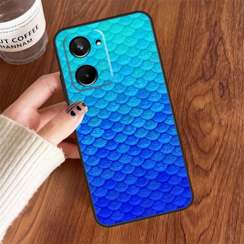 Mermaid Tail Scale For Realme 15 Pro GT7 GT6 10 11 12 13 14 Pro Plus C75 C71 C65 C63 C61 C53 C67 C35 C55 Case