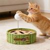 Коробка для обогащения кошек, интерактивная пилка для когтей, игрушка-головоломка с звенящими шариками, когтеточка-лабиринт для домашних кошек, царапай и играй