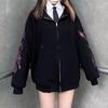 Women's Hoodie Retro Oversized Coat Sweatshirt Women's Head Clothing Retro Jacket Top
