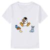 Детская футболка Pingu 100% хлопок Кавайный Мультяшный принт для мальчиков Девочек Круглый вырез Одежда Спортивная Модная Верхняя одежда Манга Короткие рукава Лето