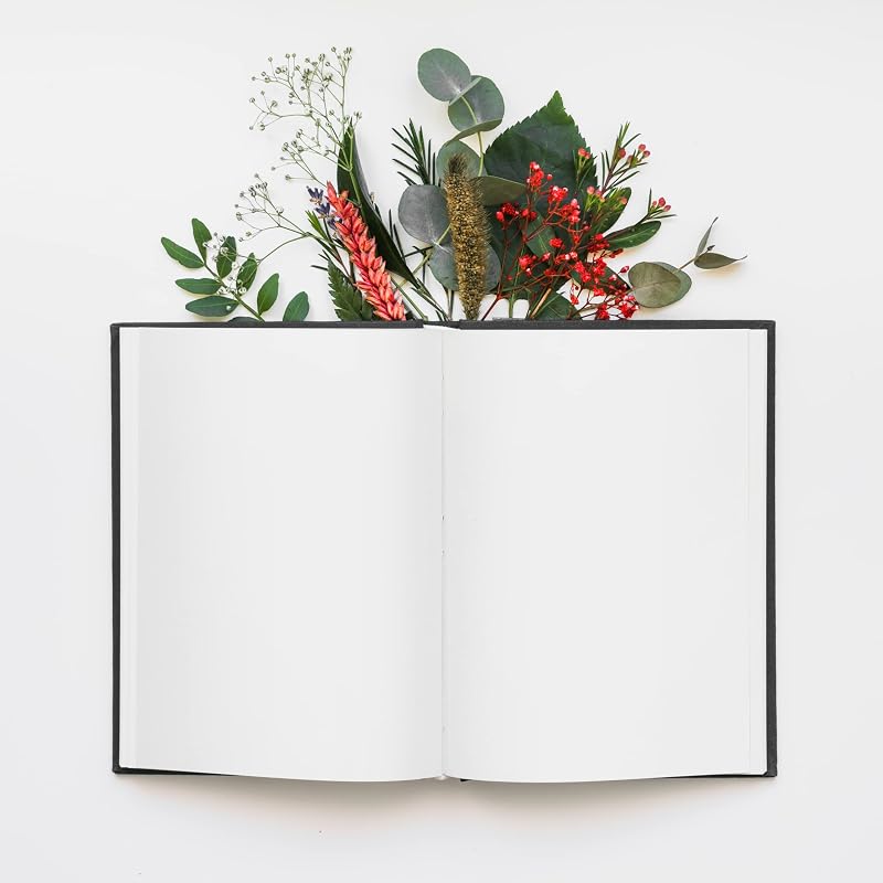 LAURET BLANC 120 GSM Unruled Notebook Diary Journal- A5 Size, 150 Plain Pages, Hardbound (Style 1)