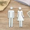 Wc Door Men Symbol Hotel Restaurant Bathroom Sign Signboard Toilet Symbol Signage Toilet Sticker