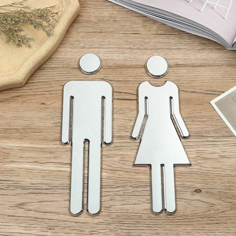 Wc Door Men Symbol Hotel Restaurant Bathroom Sign Signboard Toilet Symbol Signage Toilet Sticker