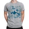 Ocean Nature Tattoo Sea Animal 90s Retro Vintage Mens Womens T-Shirts ##TA-30