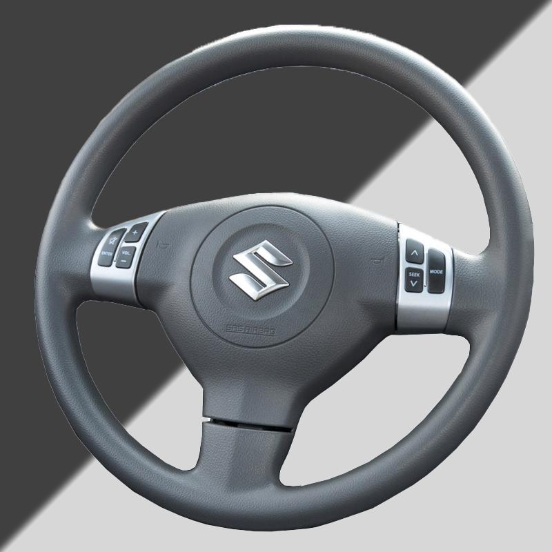 Кожа наппа Индивидуальная крышка руля автомобиля Для Suzuki SX4 Alto Старый Swift Opel Agila Автоаксессуары Черный износостойкий
