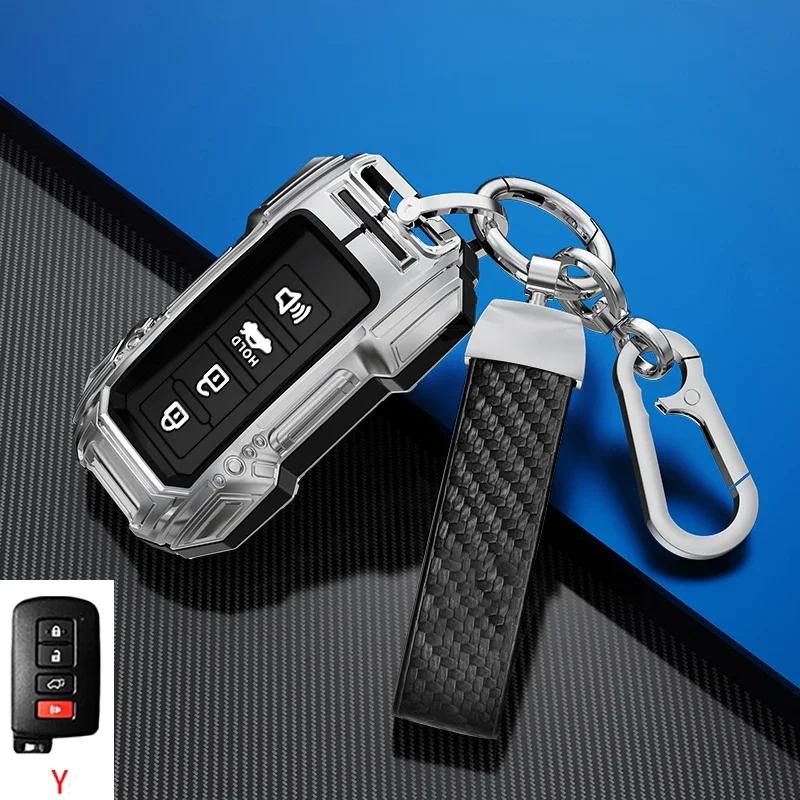 Alloy Car Key Case Cover For S0 RAV4 Camry Prius CHR Aygo Corolla Yaris Land Cruiser Highlander Prado Auris Avalon 2015 JH0