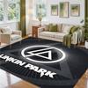 Linkin Park Design Crystal Velvet Rug Soft Decorative Mat for Bedroom Entrance