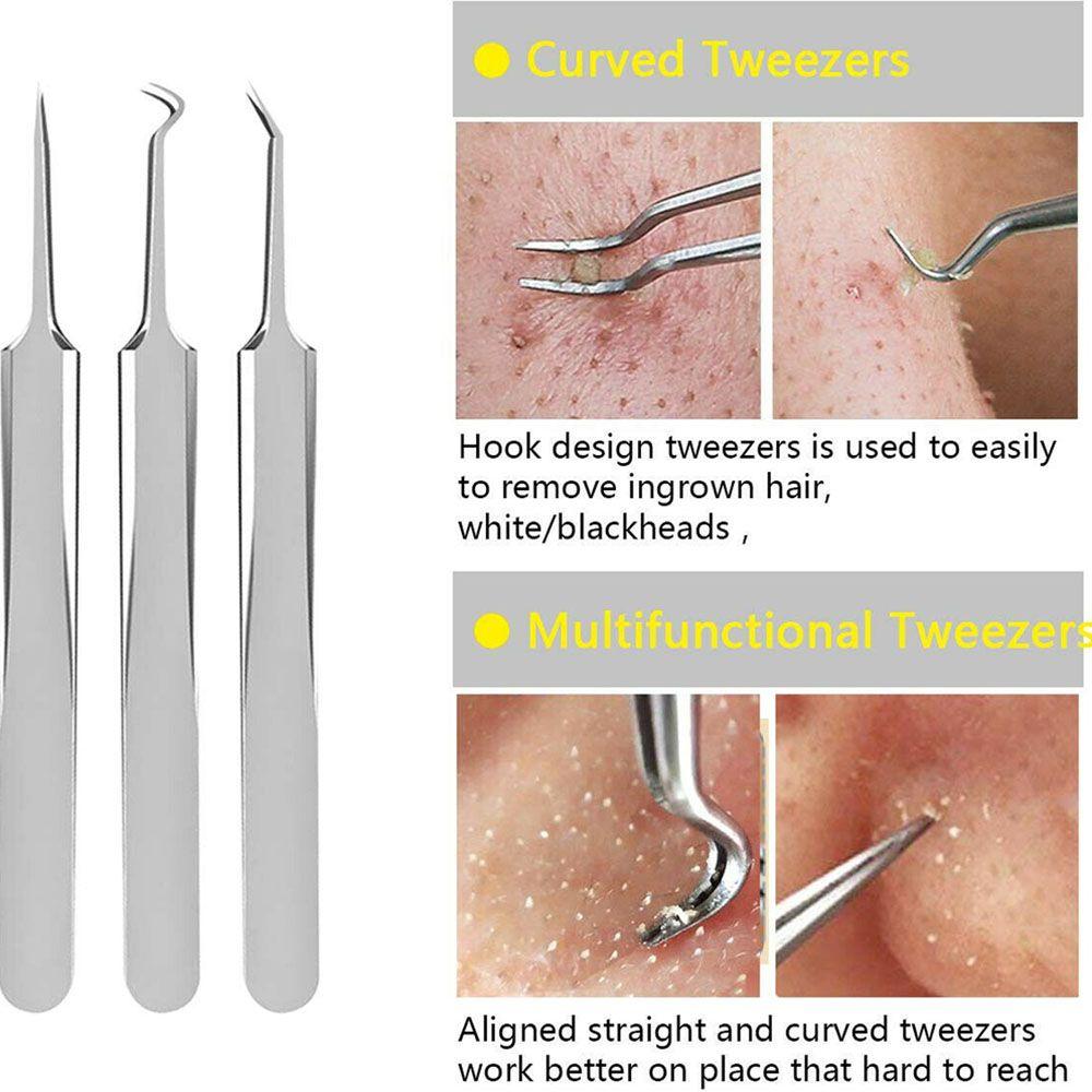Stainless Steel Makeup Tool Pimple Removing Face Care Tool Blackhead Removing Skin Care Tool Kit