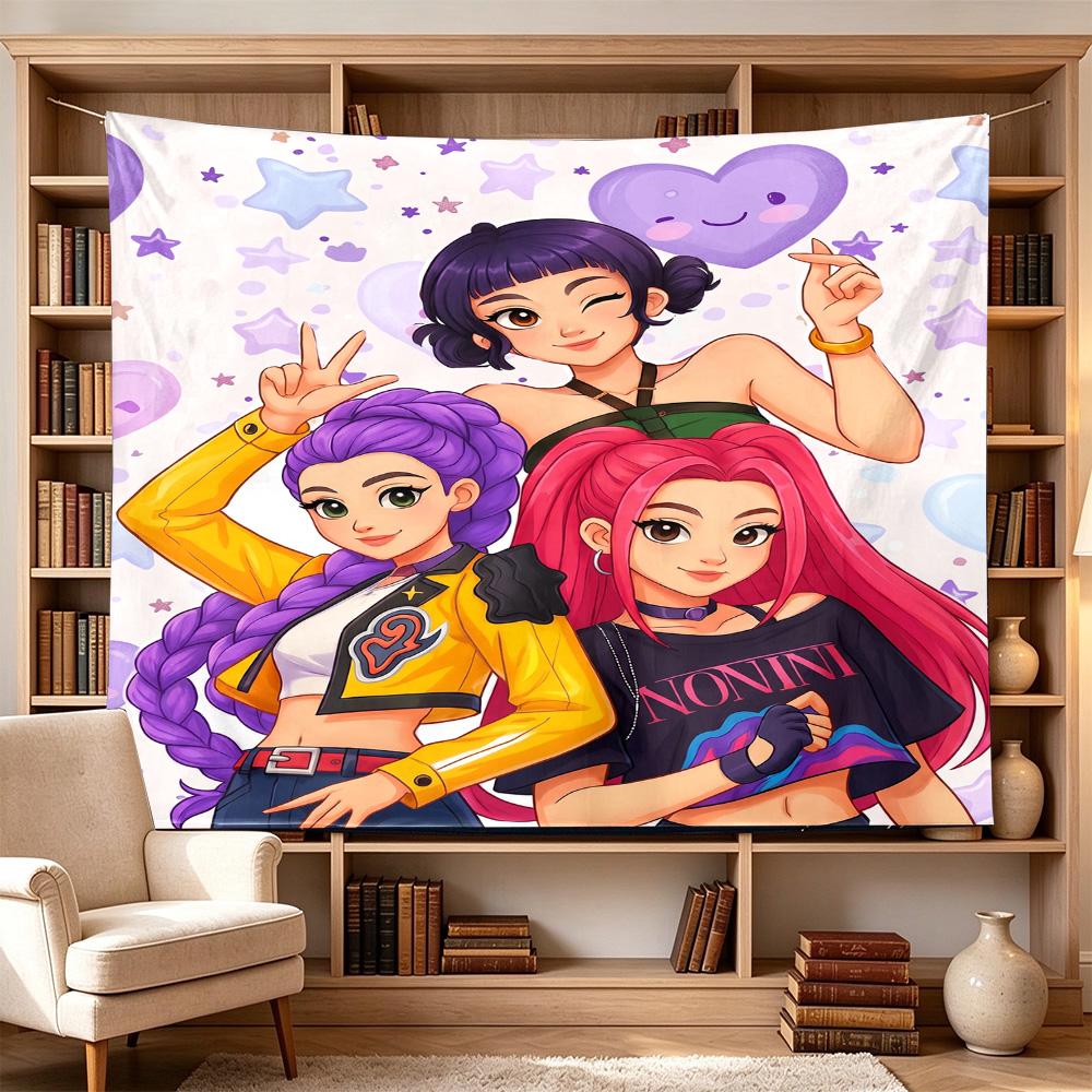 Dance Party Stars Decorative Wall-Hanging Tapestry, Home Ornament for Living Room,Dorm and Fan Parties,Multi-style,celebrities,cartoons,music,sports s
