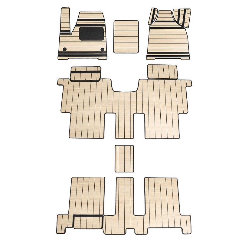 This solid wood floor mat is designed for full-coverage interior use in 2024-2025 Buick GL8 PHEV AL6 ES models.