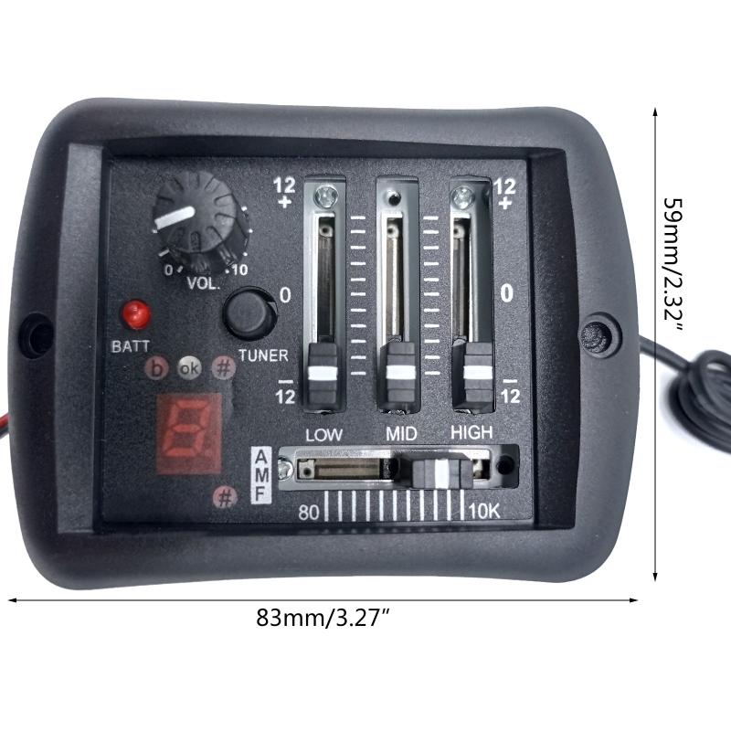 3-полосный предусилитель-эквалайзер-тюнер, пьезо-звукосниматель, звукосниматели для акустической гитары, пьезо-звукосниматель для акустических гитар