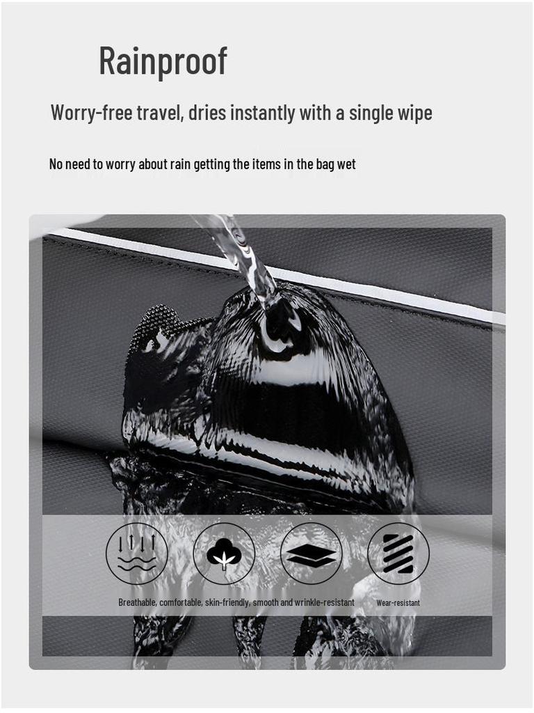 Мужской водонепроницаемый рюкзак большой вместимости для поездок на работу, путешествий и школы